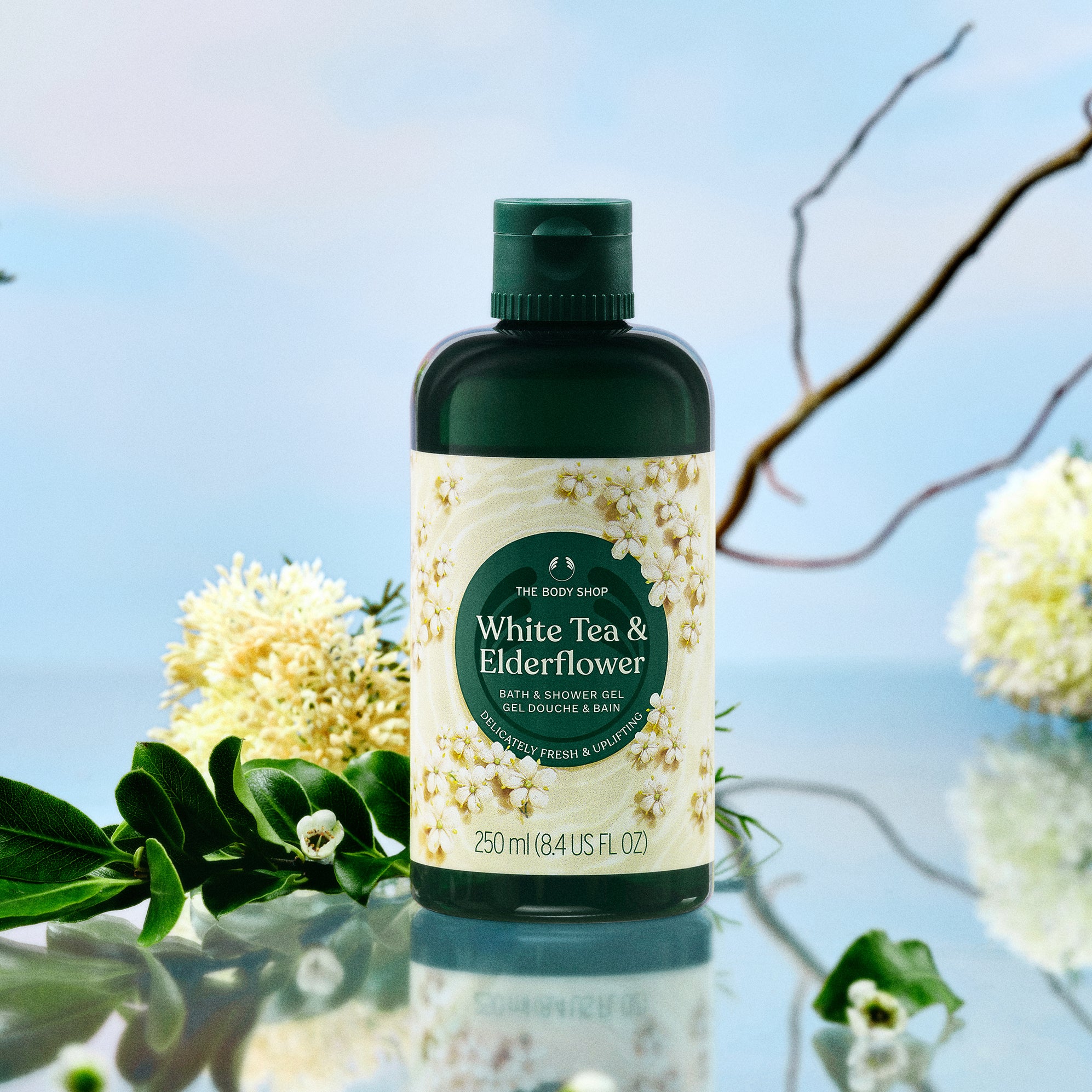 White Tea & Elderflower Shower Gel - The Body Shop